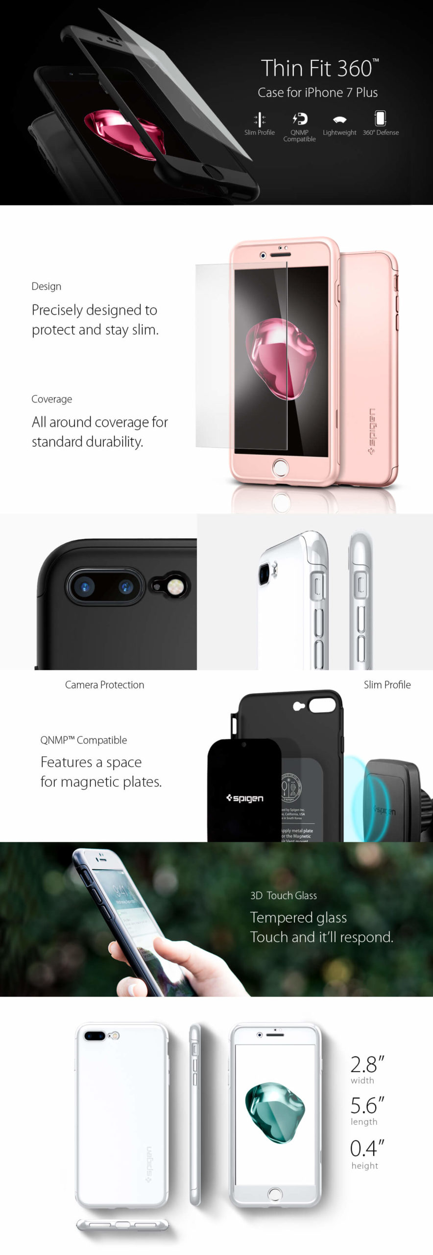 Spigen® Thin Fit 360™ iPhone 7 Plus Case