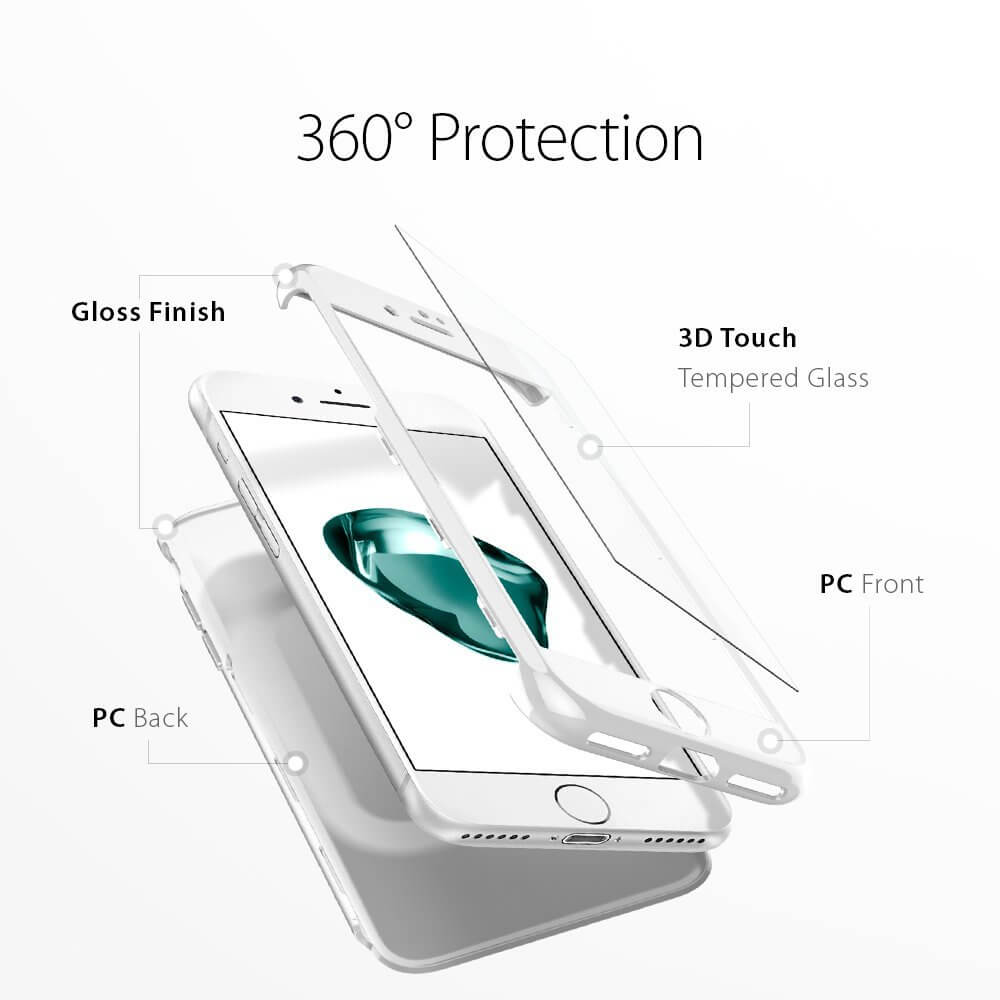 Spigen® Thin Fit 360™ SGP 042CS21097 iPhone 7 Case - White