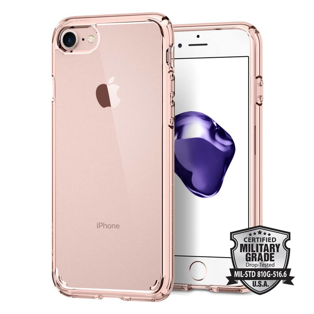 Spigen® Ultra Hybrid™ 2 042CS20924 iPhone SE (2022 / 2020) / 8 / 7 Case - Rose Crystal