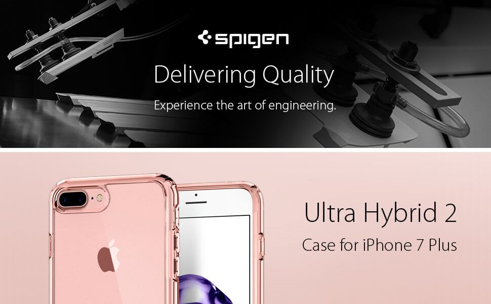 Spigen® Ultra Hybrid™ 2 SGP 043CS21136 iPhone 7 Plus Case - Rose Crystal