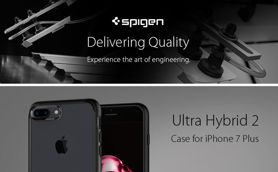 Spigen® Ultra Hybrid™ 2 SGP 043CS21137 iPhone 7 Plus Case - Black