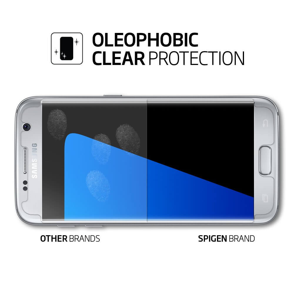 Spigen® x2 Pack Curved Crystal™ SGP 555FL20105 Samsung Galaxy S7 Premium Screen Protector