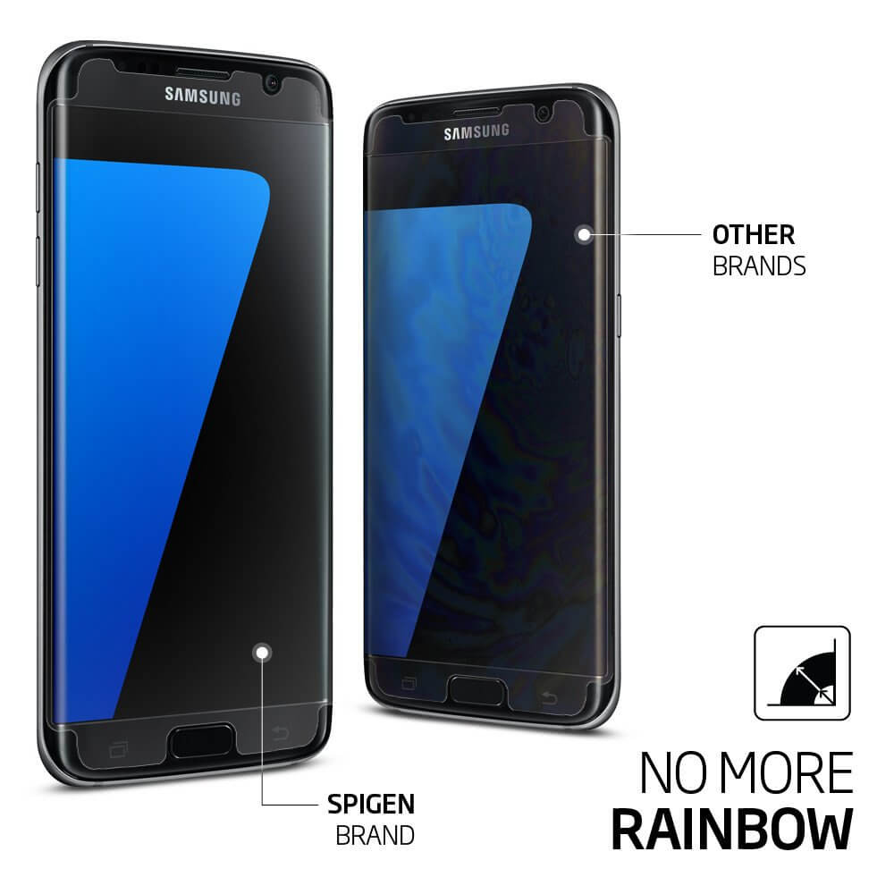Spigen® x2 Pack Curved Crystal™ SGP 556FL20257 Samsung Galaxy S7 Edge Premium Screen Protector