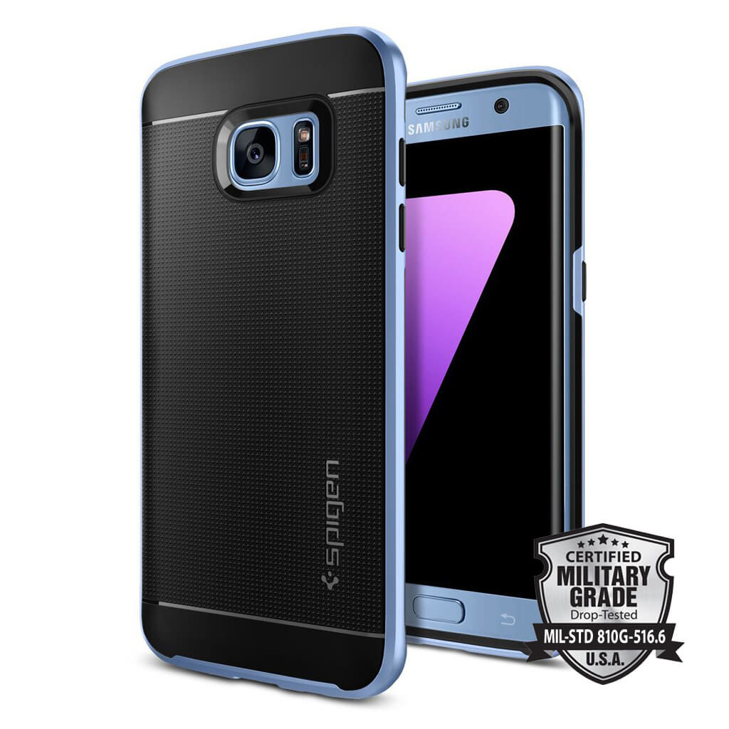 Spigen® Neo Hybrid 556CS21028 Samsung Galaxy S7 Edge Case - Blue Coral