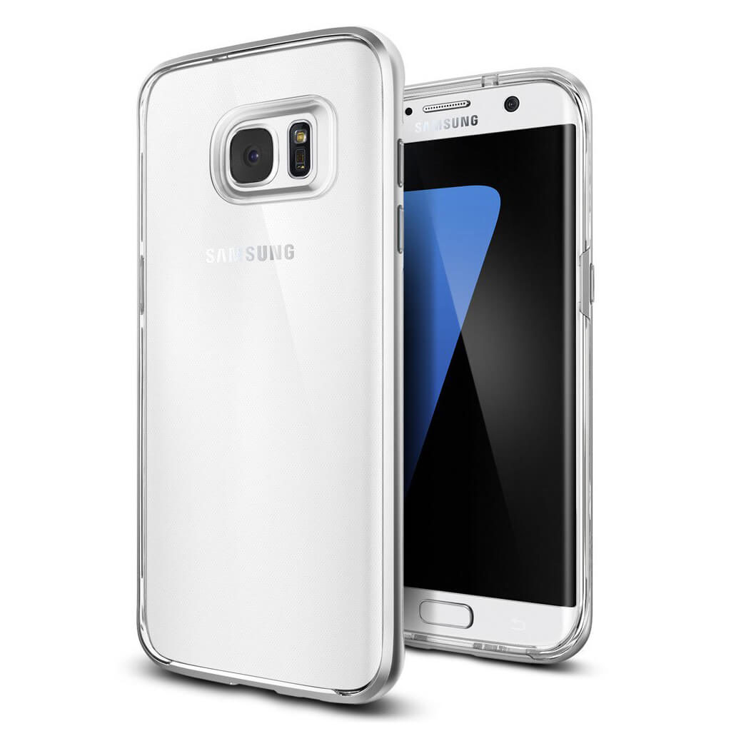 Spigen® Neo Hybrid Crystal 556CS20046 Samsung Galaxy S7 Edge Case - Satin Silver