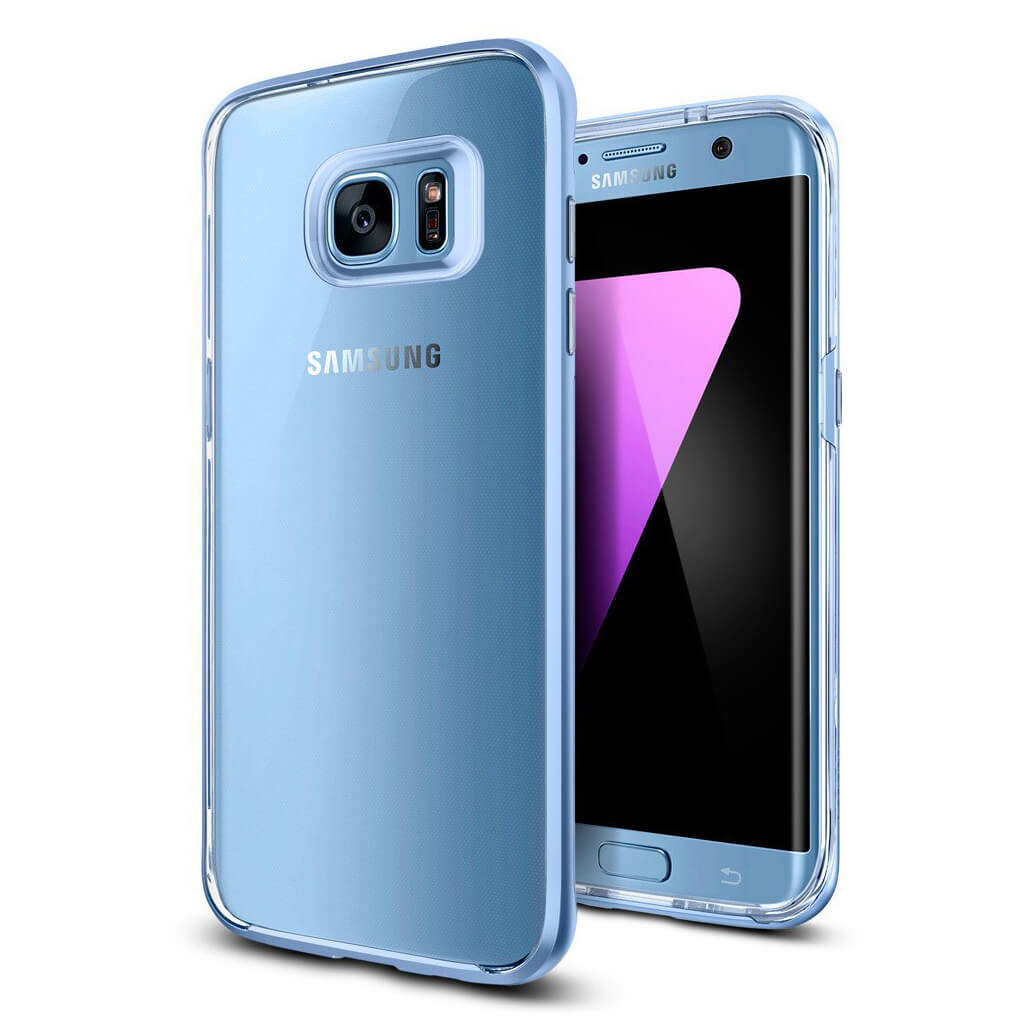 Spigen® Neo Hybrid Crystal 556CS21029 Samsung Galaxy S7 Edge Case - Blue Coral