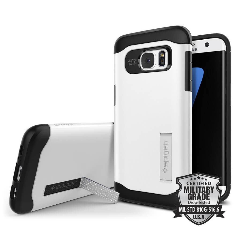 Spigen® Slim Armor 556CS20039 Samsung Galaxy S7 Edge Case - Shimmery White