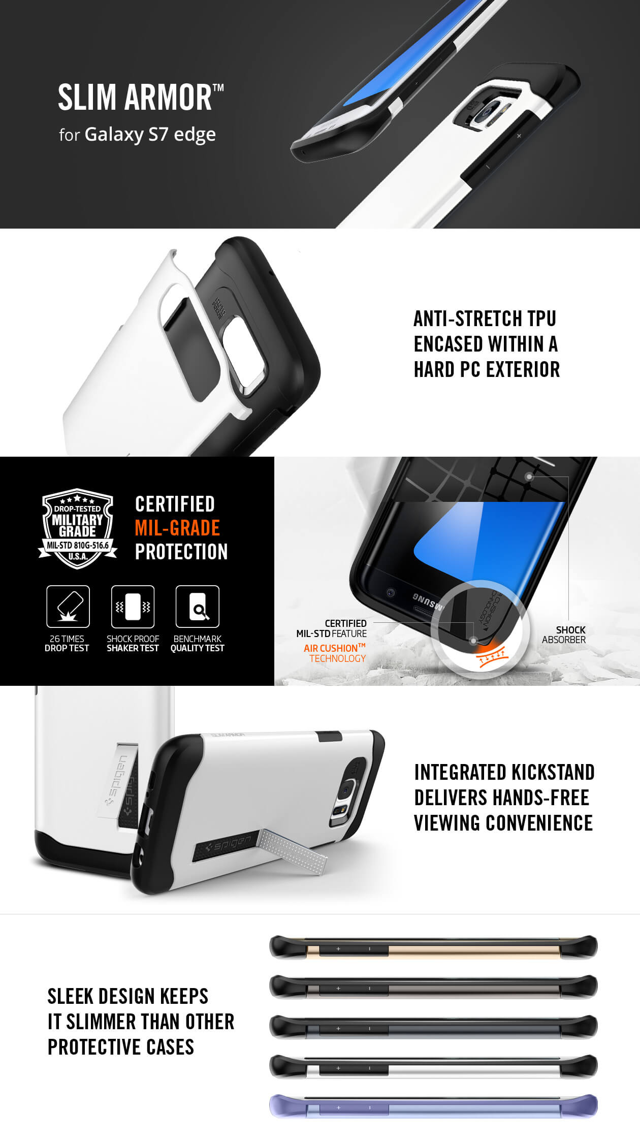 Spigen® Slim Armor Samsung Galaxy S7 Edge Case