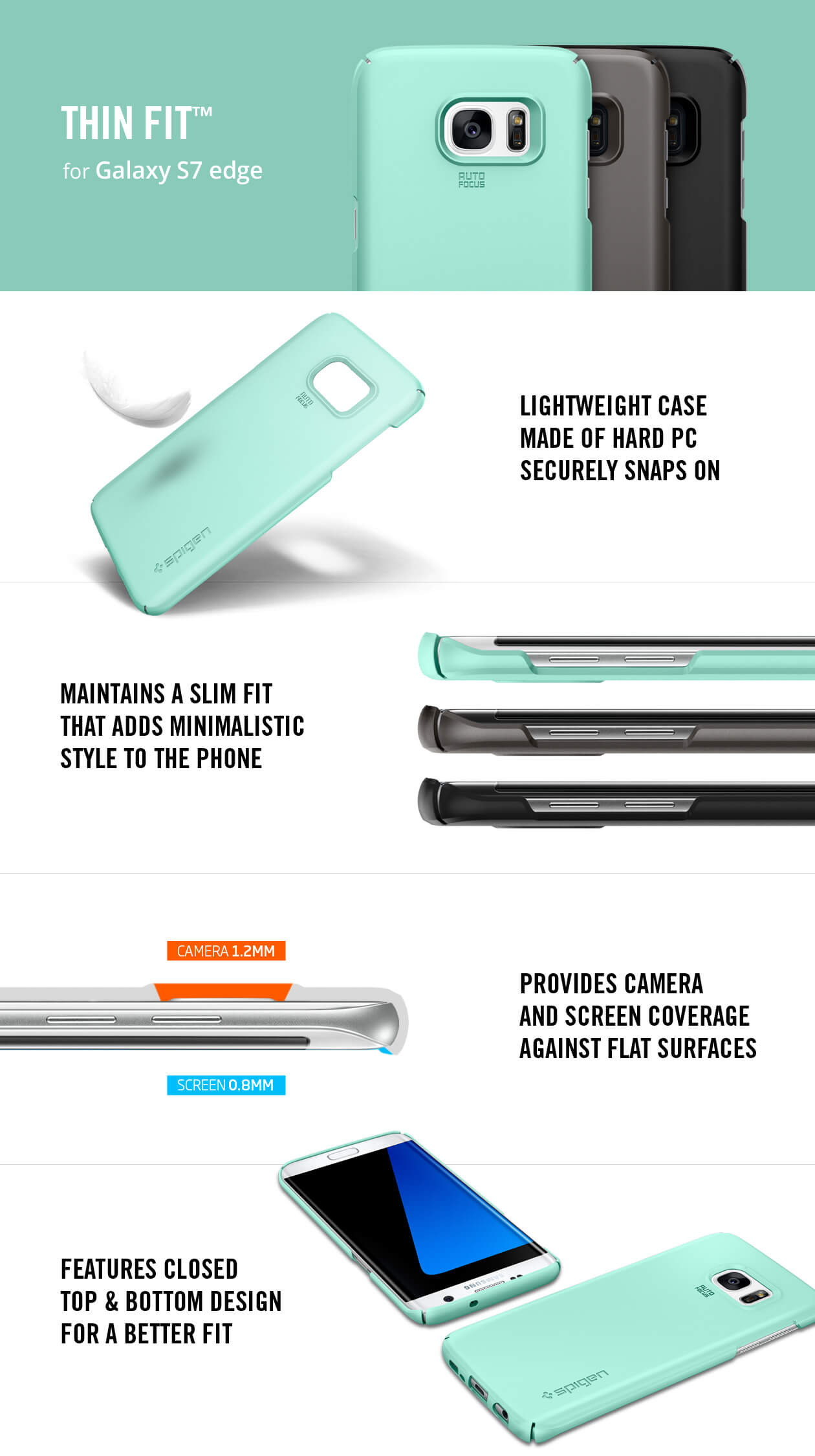 Spigen® Thin Fit Samsung Galaxy S7 Edge Case
