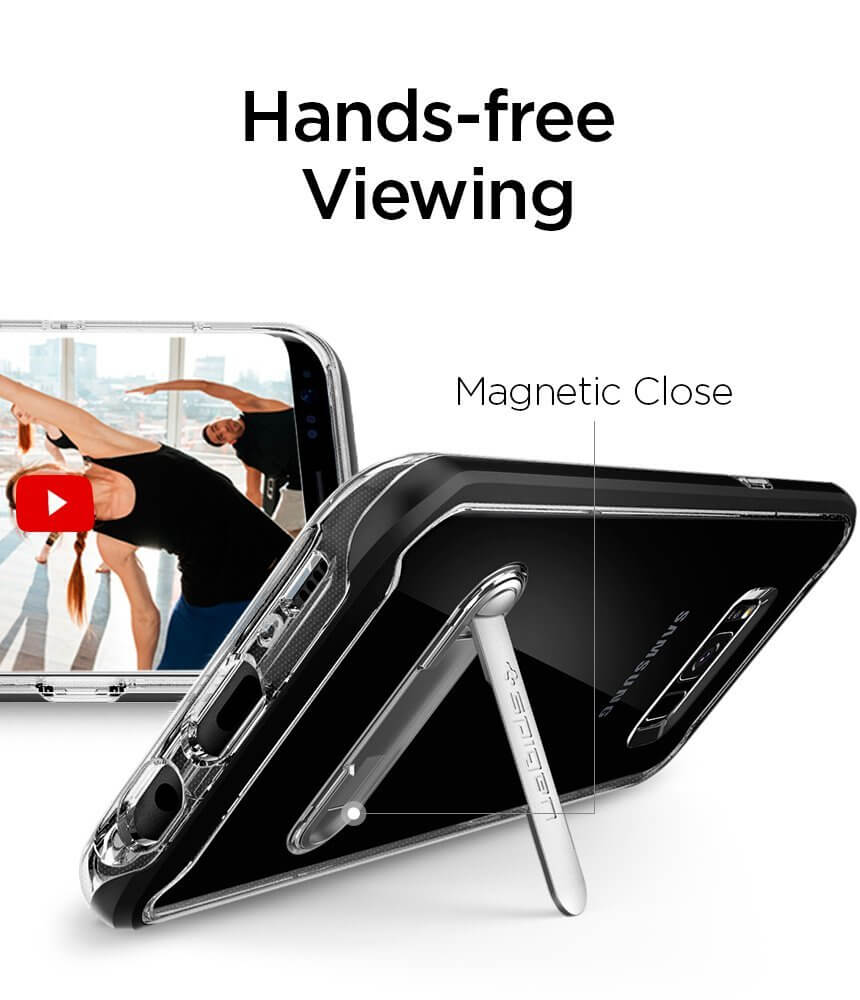 Spigen® Crystal Hybrid™ 571CS21126 Samsung Galaxy S8+ Plus Case - Black