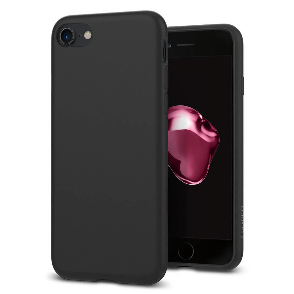 Spigen® Liquid Crystal™ 042CS21247 iPhone SE (2022 / 2020) / 8 / 7 Case - Matte Black