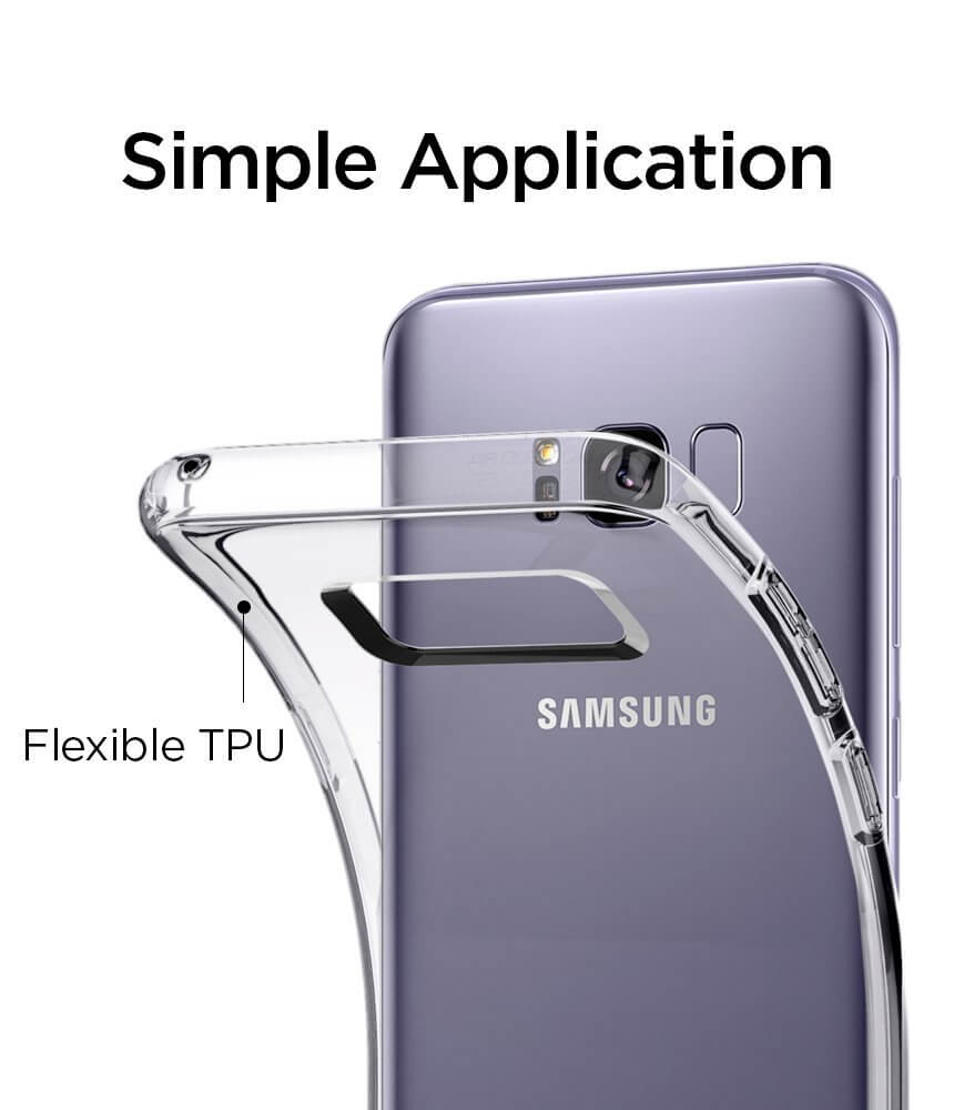 Spigen® Liquid Crystal 571CS21664 Samsung Galaxy S8+ Plus Case - Crystal Clear