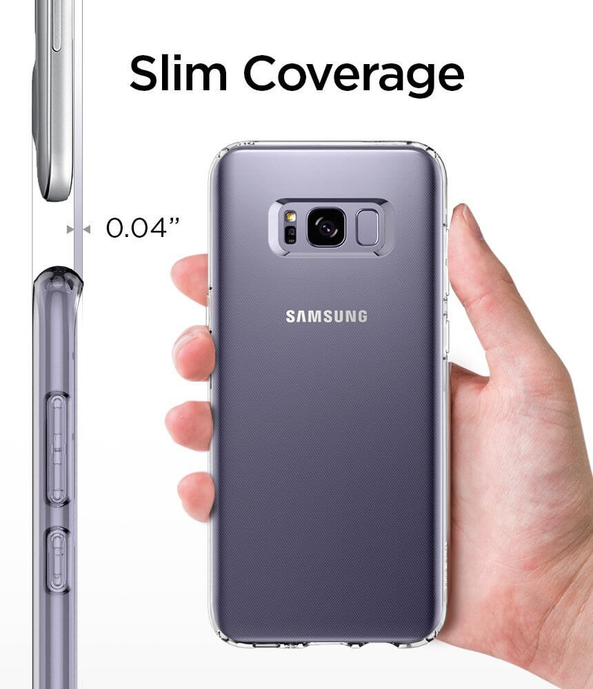 Spigen® Liquid Crystal 571CS21664 Samsung Galaxy S8+ Plus Case - Crystal Clear