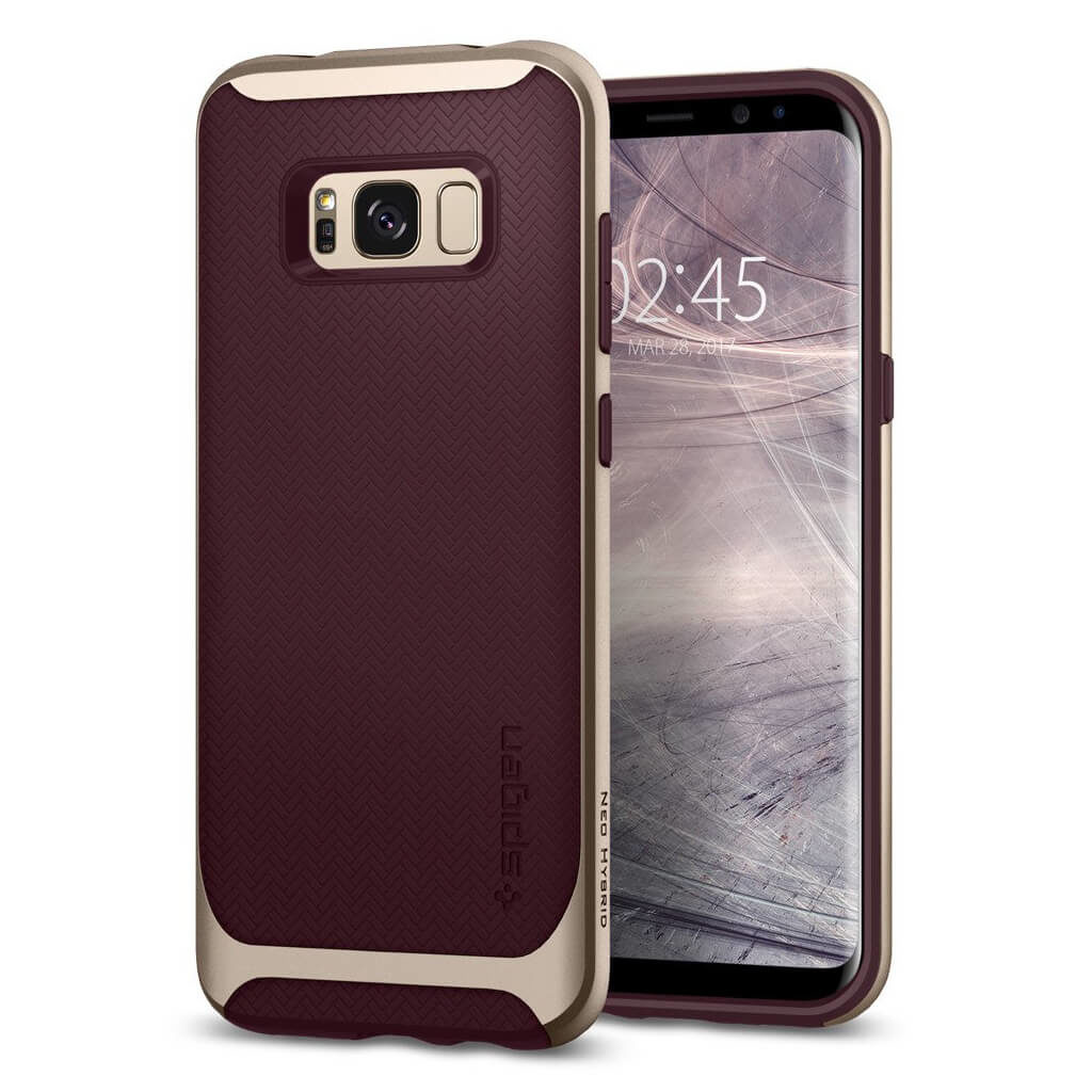 Spigen® Neo Hybrid 571CS21649 Samsung Galaxy S8+ Plus Case - Burgundy