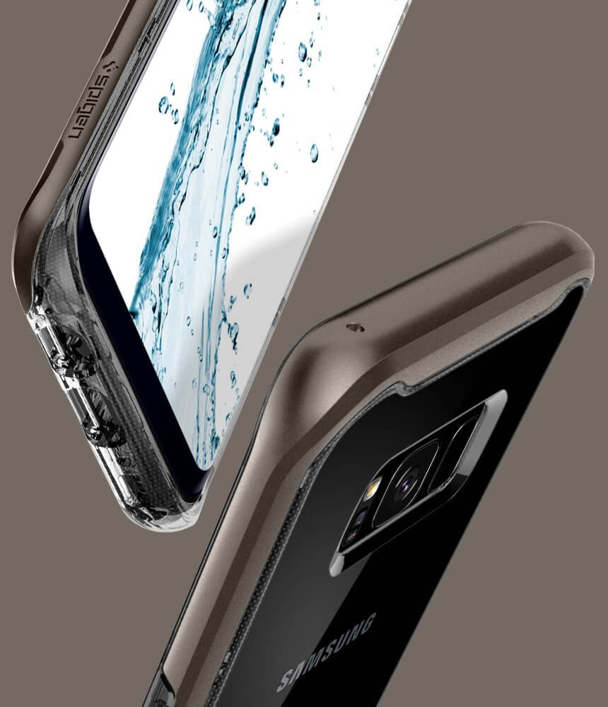 Spigen® Neo Hybrid Crystal™ 571CS21654 Samsung Galaxy S8+ Plus Case - Gunmetal