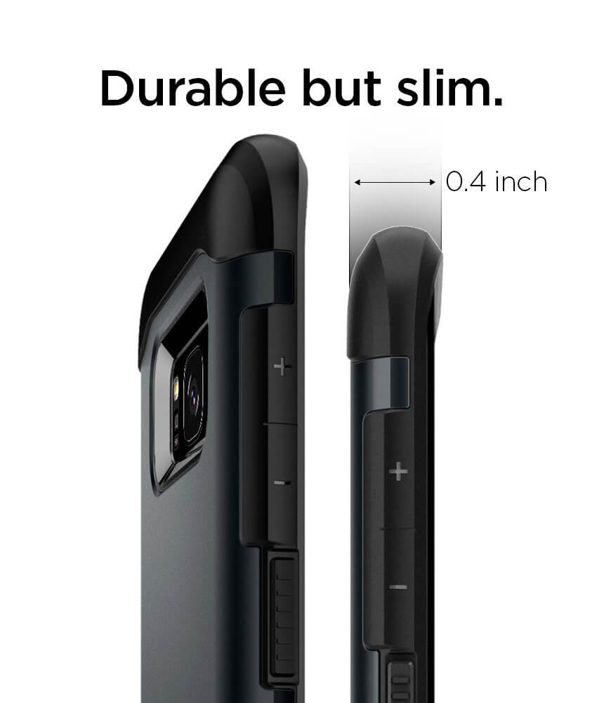 Spigen® Slim Armor™ 571CS21121 Samsung Galaxy S8+ Plus Case - Metal Slate