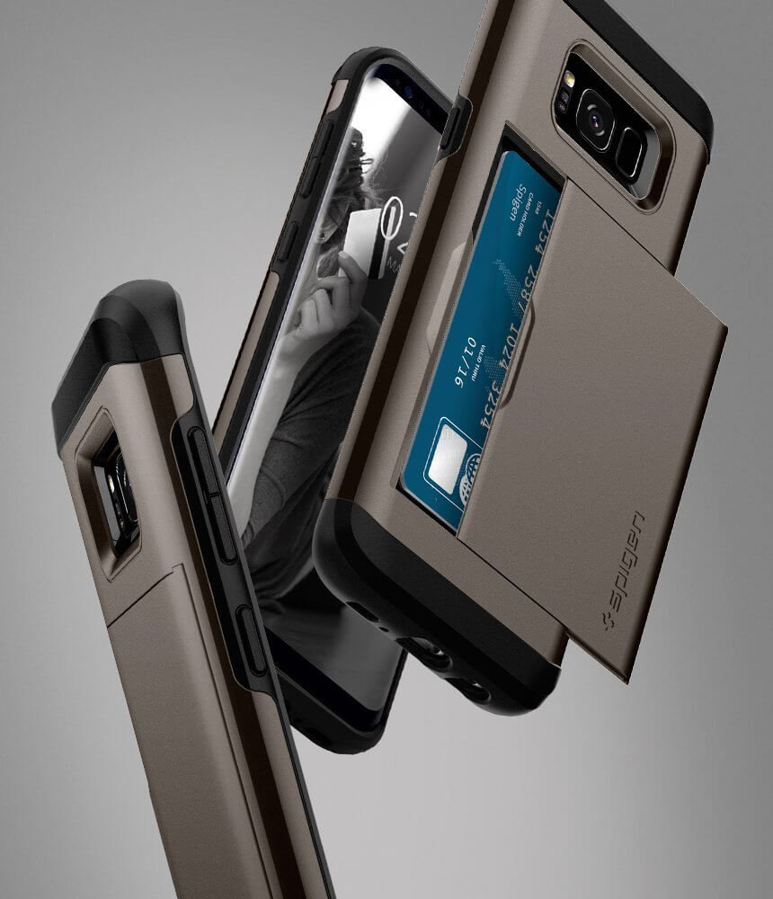 Spigen® Slim Armor CS™ 571CS21670 Samsung Galaxy S8+ Plus Case - Gunmetal