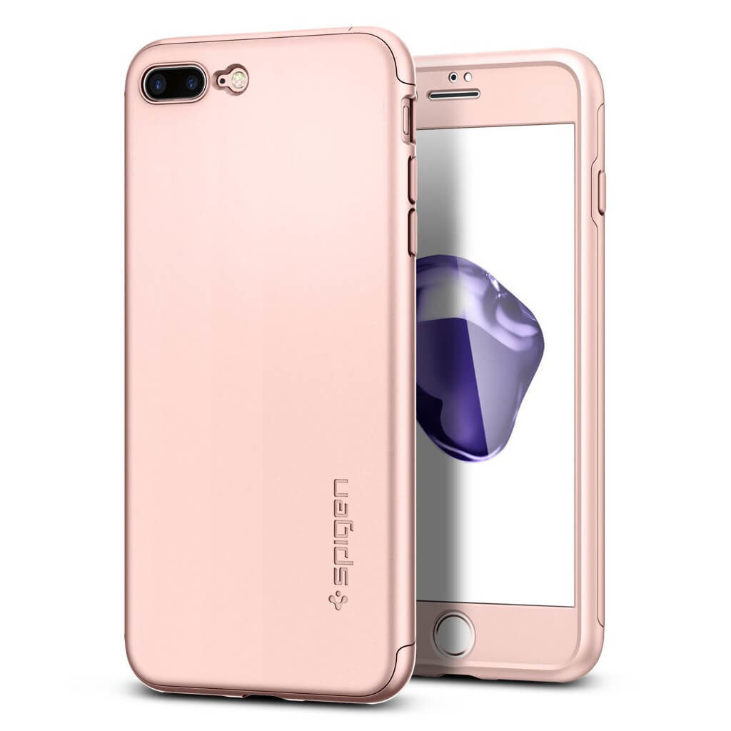 Spigen® Thin Fit 360™ 043CS21102 iPhone 7 Plus Case - Rose Gold