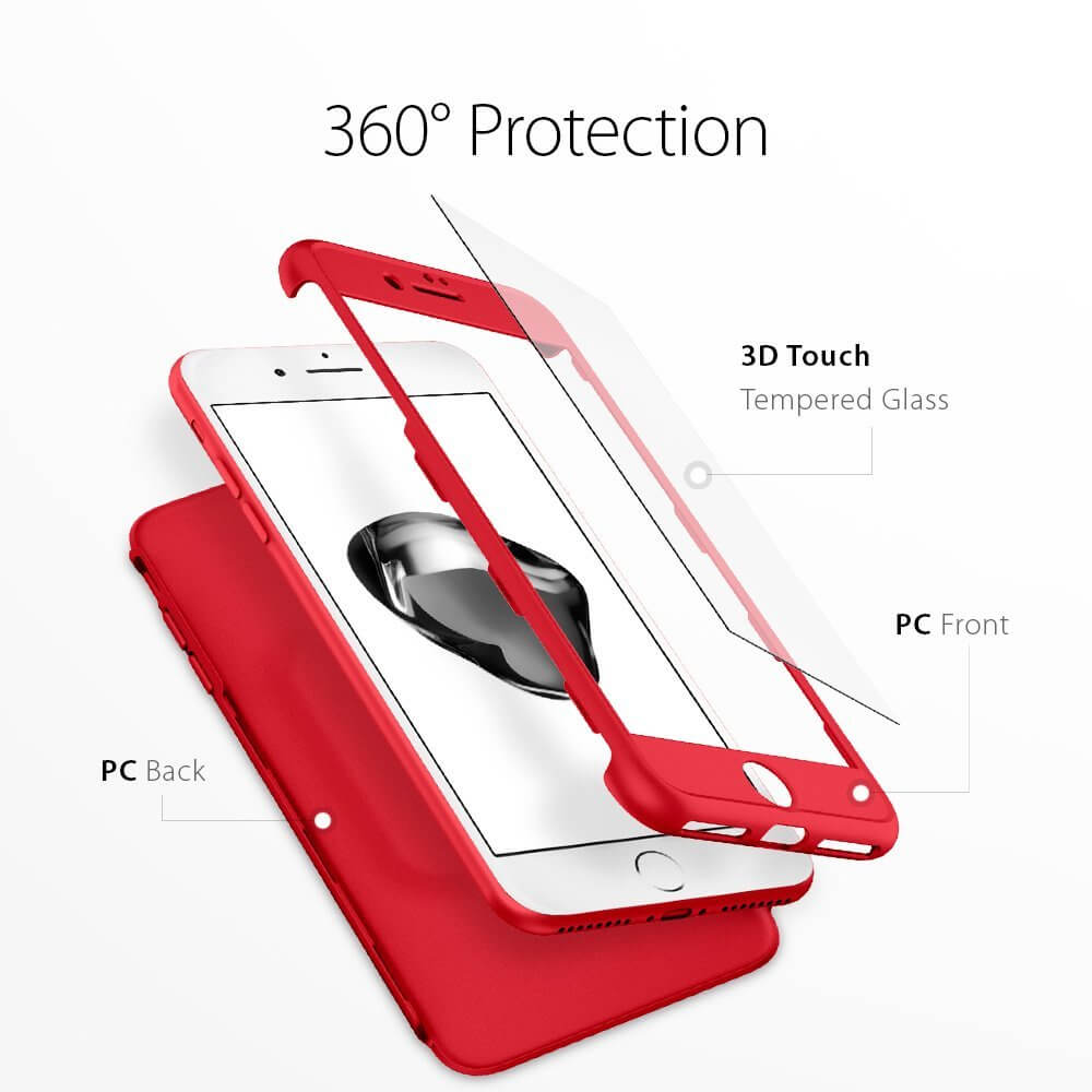 Spigen® Thin Fit 360™ 043CS21731 iPhone 7 Plus Case - Red