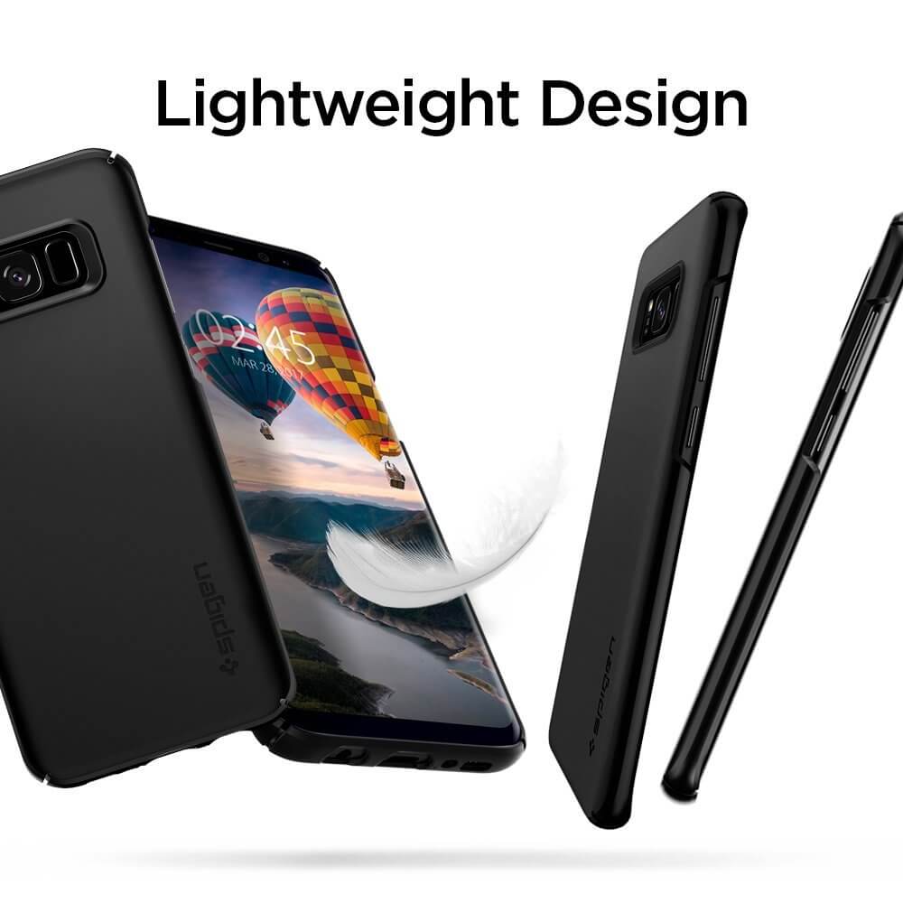 Spigen® Thin Fit 571CS21676 Samsung Galaxy S8+ Plus Case - Black