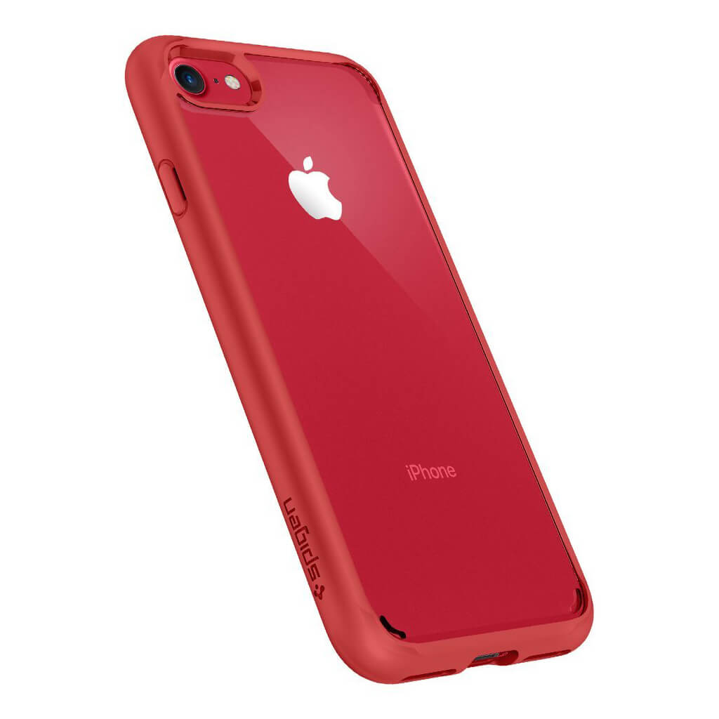 Spigen® Ultra Hybrid™ 2 042CS21724 iPhone SE (2022 / 2020) / 8 / 7 Case - Red