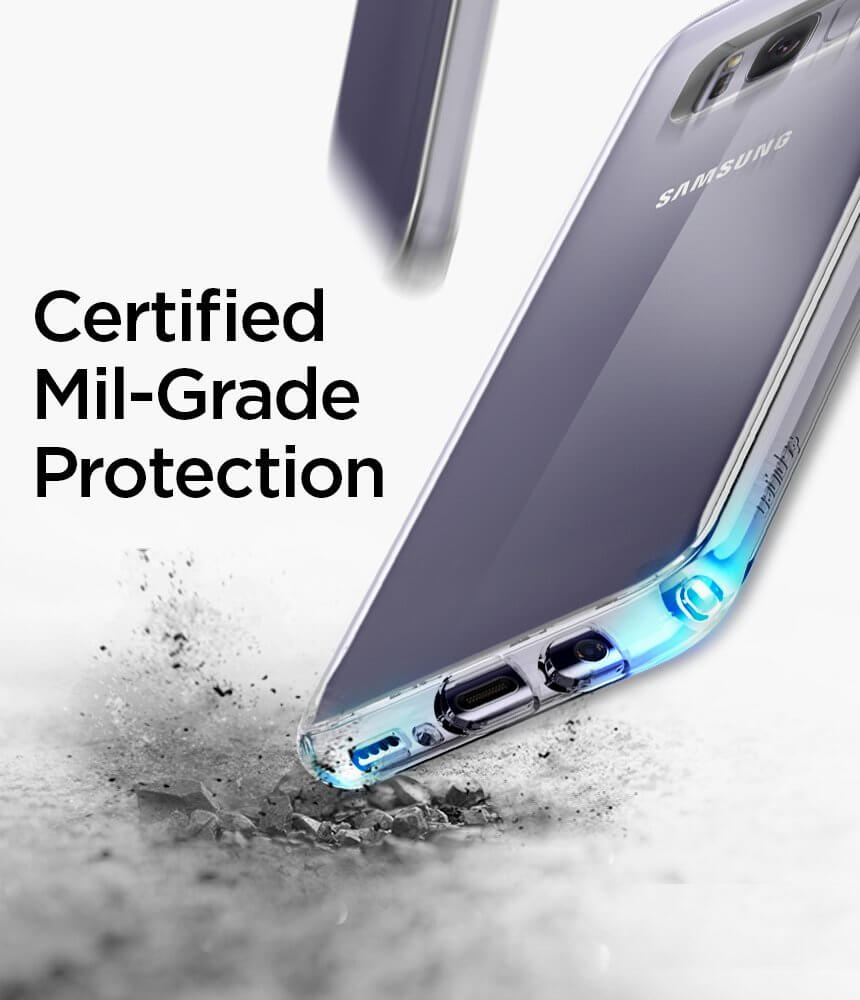 Spigen® Ultra Hybrid 571CS21683 Samsung Galaxy S8+ Plus Case - Crystal Clear