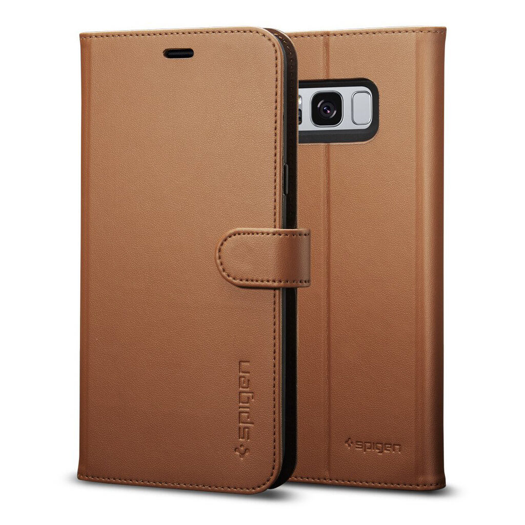 Spigen® Wallet S™ 565CS21636 Samsung Galaxy S8 Case - Brown