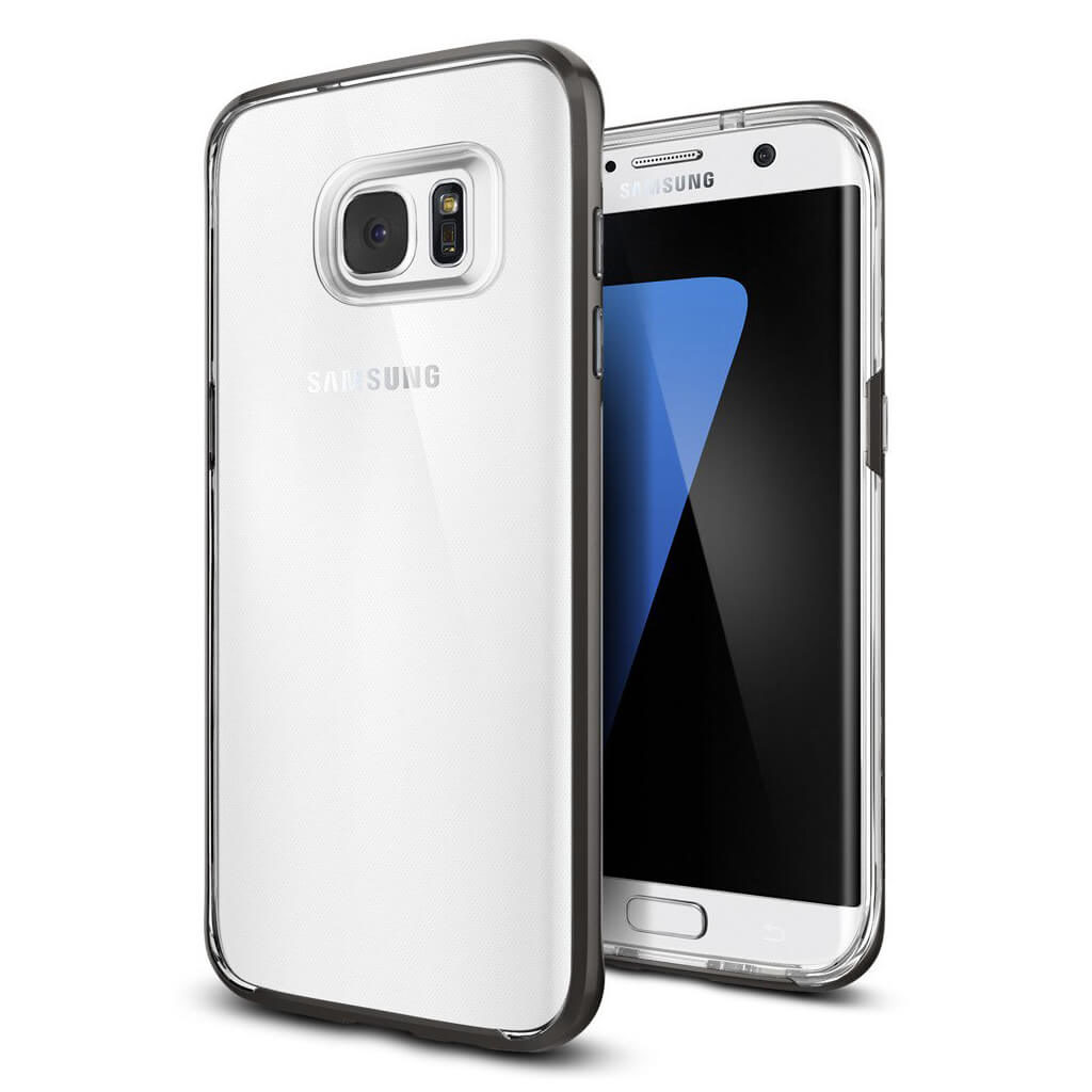 Spigen® Neo Hybrid Crystal™ 556CS20047 Samsung Galaxy S7 Edge Case - Gunmetal