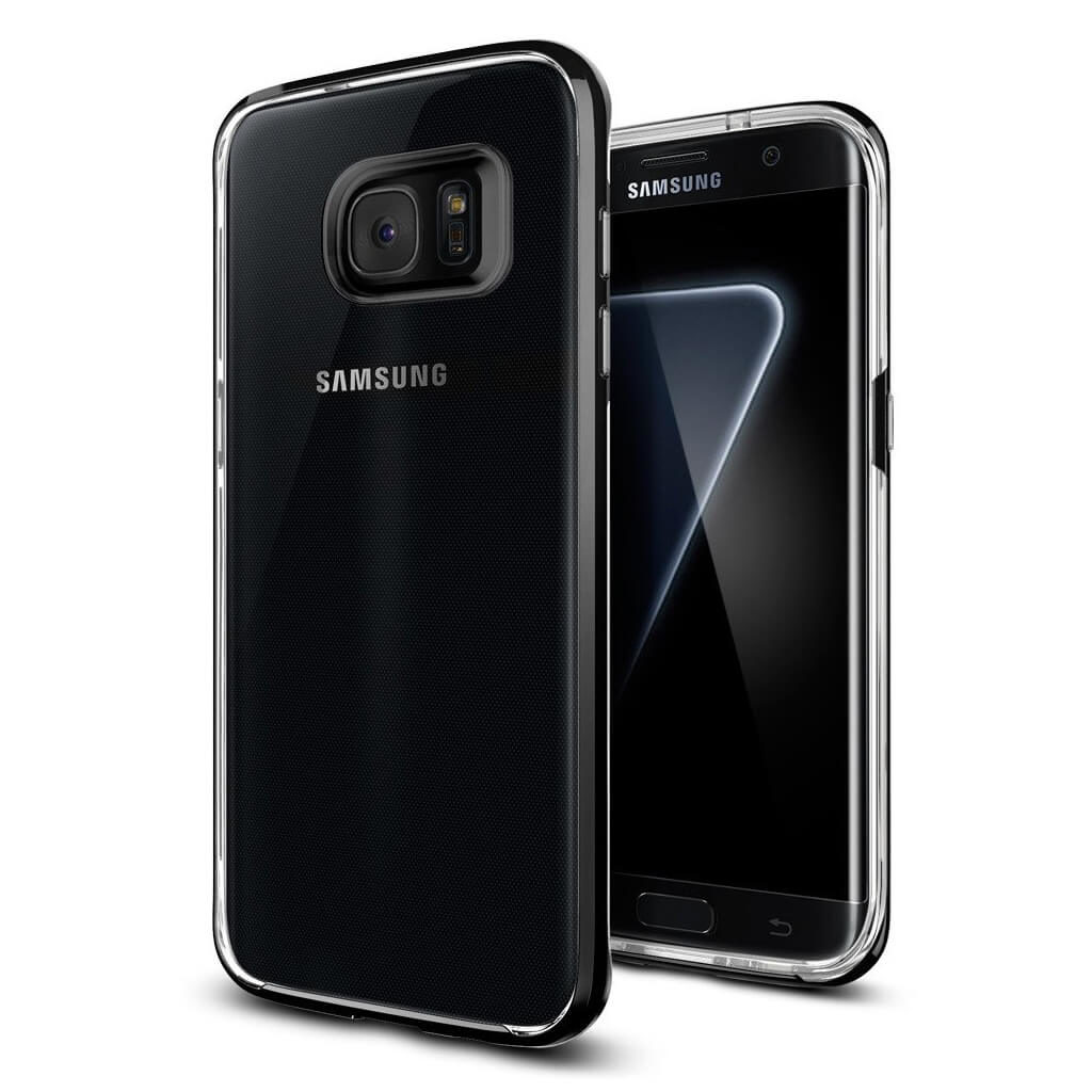 Spigen® Neo Hybrid Crystal™ 556CS21155 Samsung Galaxy S7 Edge Case - Black Pearl