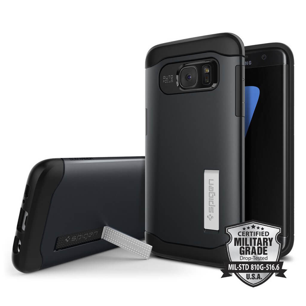 Spigen® Slim Armor™ 556CS20025 Samsung Galaxy S7 Edge Case - Metal Slate