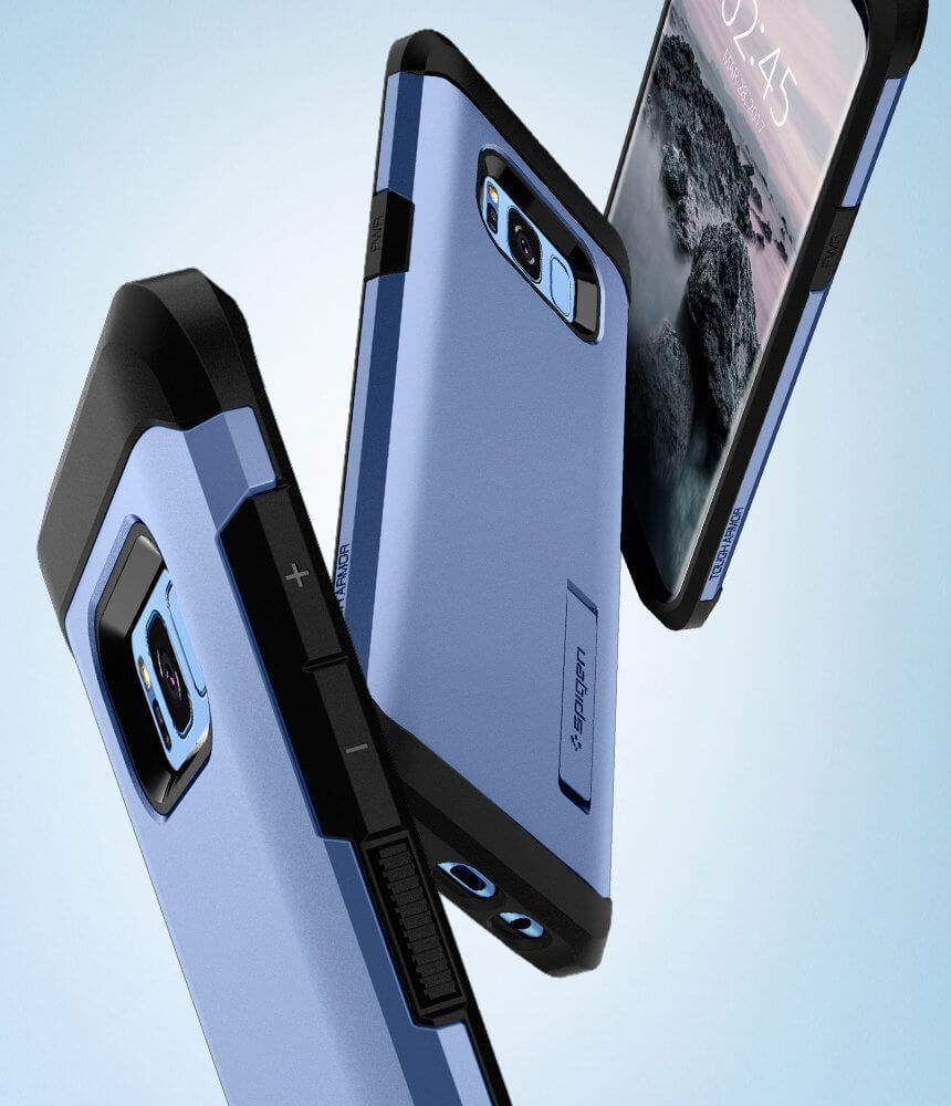 Spigen® Slim Armor™ 571CS21125 Samsung Galaxy S8+ Plus Case - Blue Coral