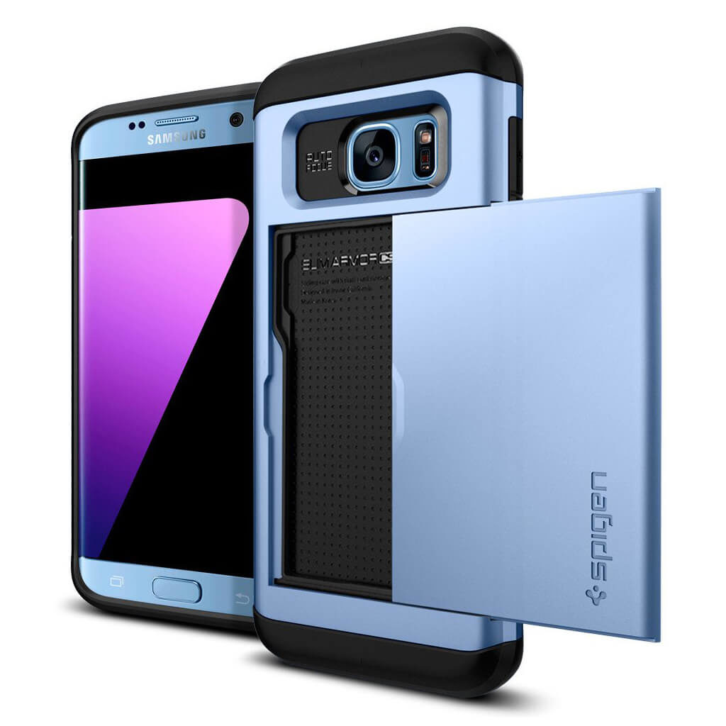 Spigen® Slim Armor CS™ 556CS21031 Samsung Galaxy S7 Edge Case - Blue Coral