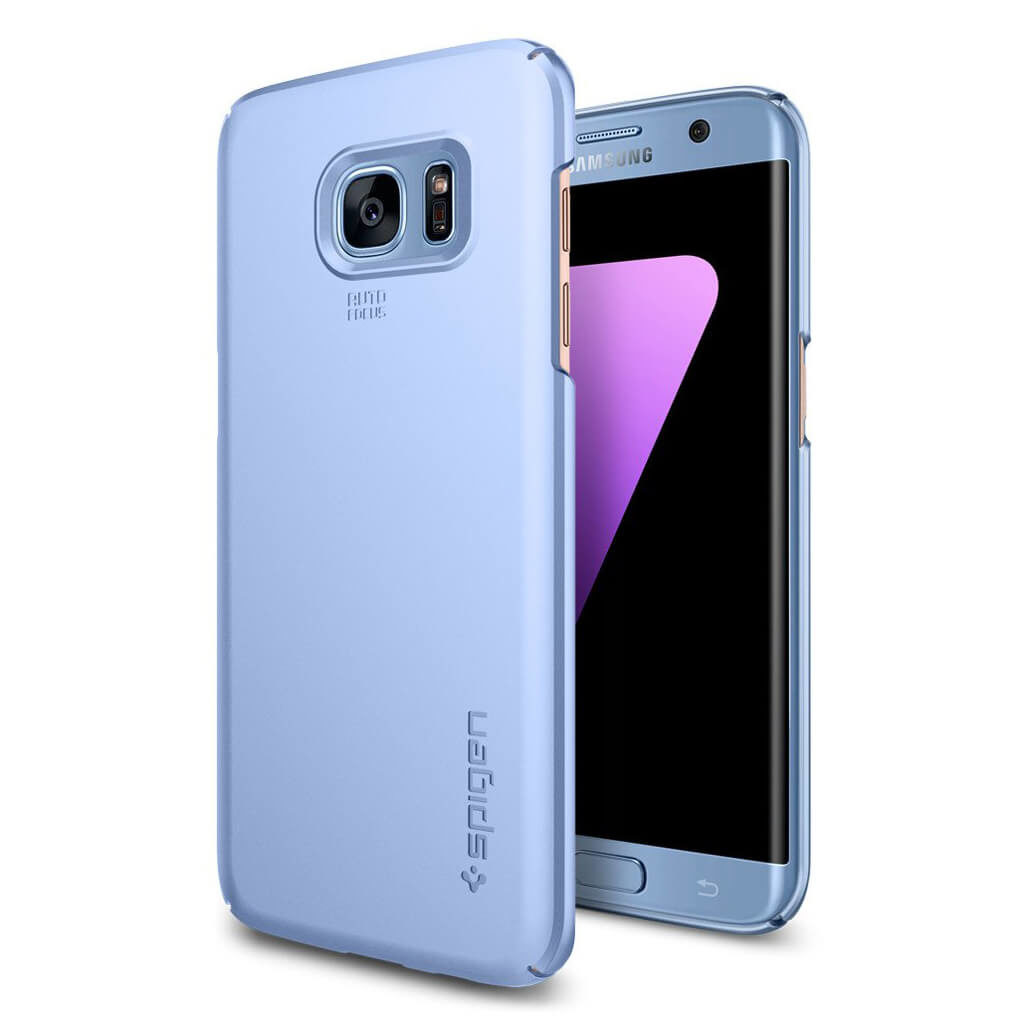 Spigen® Thin Fit™ 556CS21032 Samsung Galaxy S7 Edge Case - Blue Coral