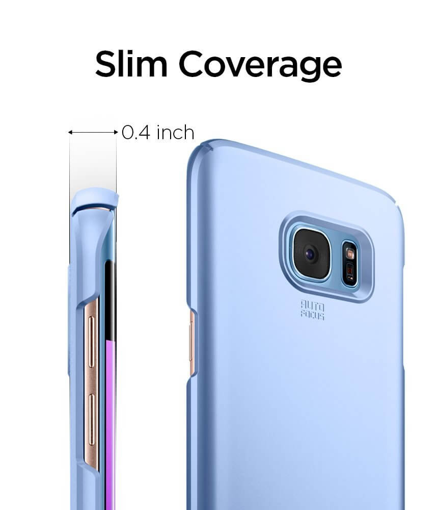Spigen® Thin Fit™ 556CS21032 Samsung Galaxy S7 Edge Case - Blue Coral