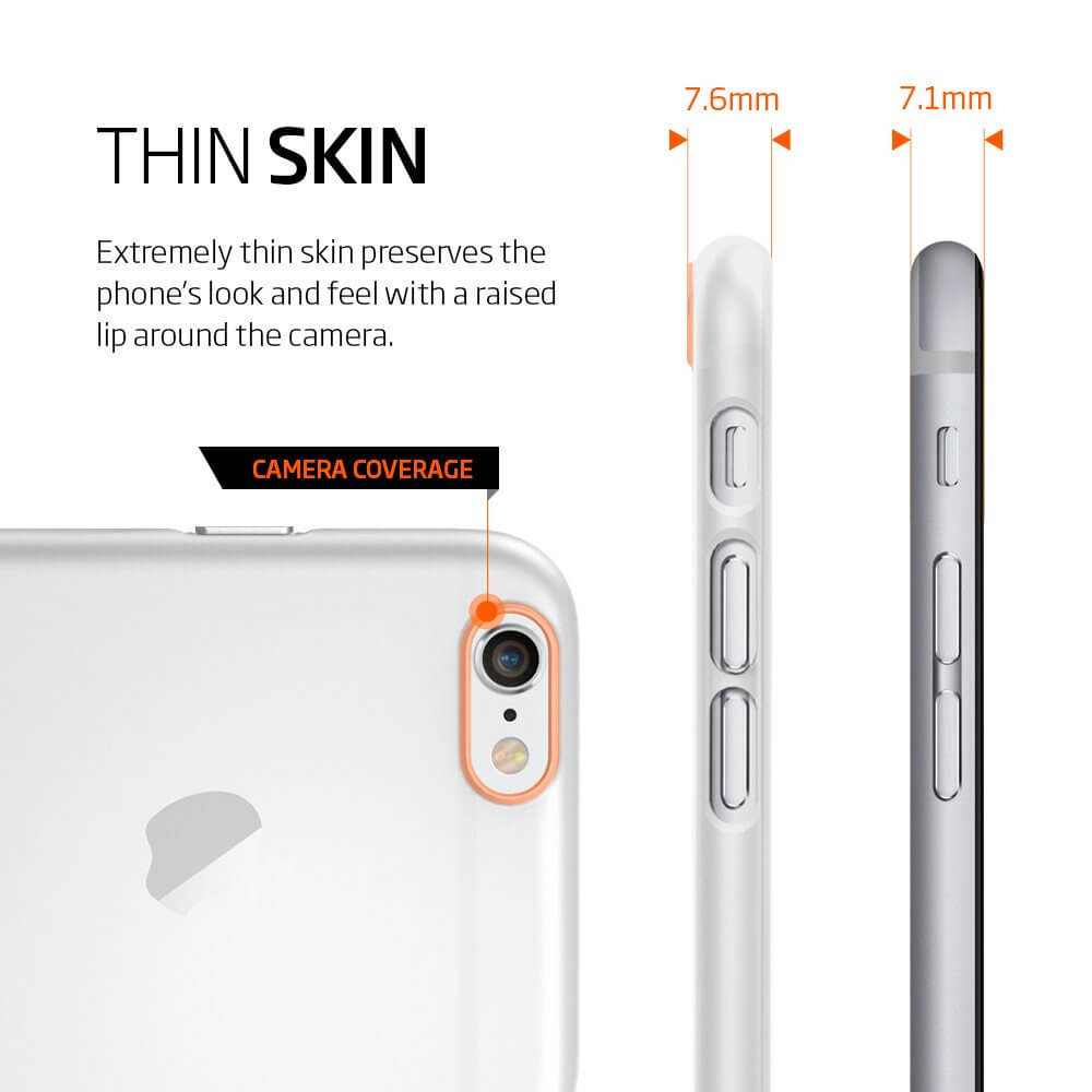 Spigen® AirSkin™ SGP11595 iPhone 6s/6 Case - Soft Clear