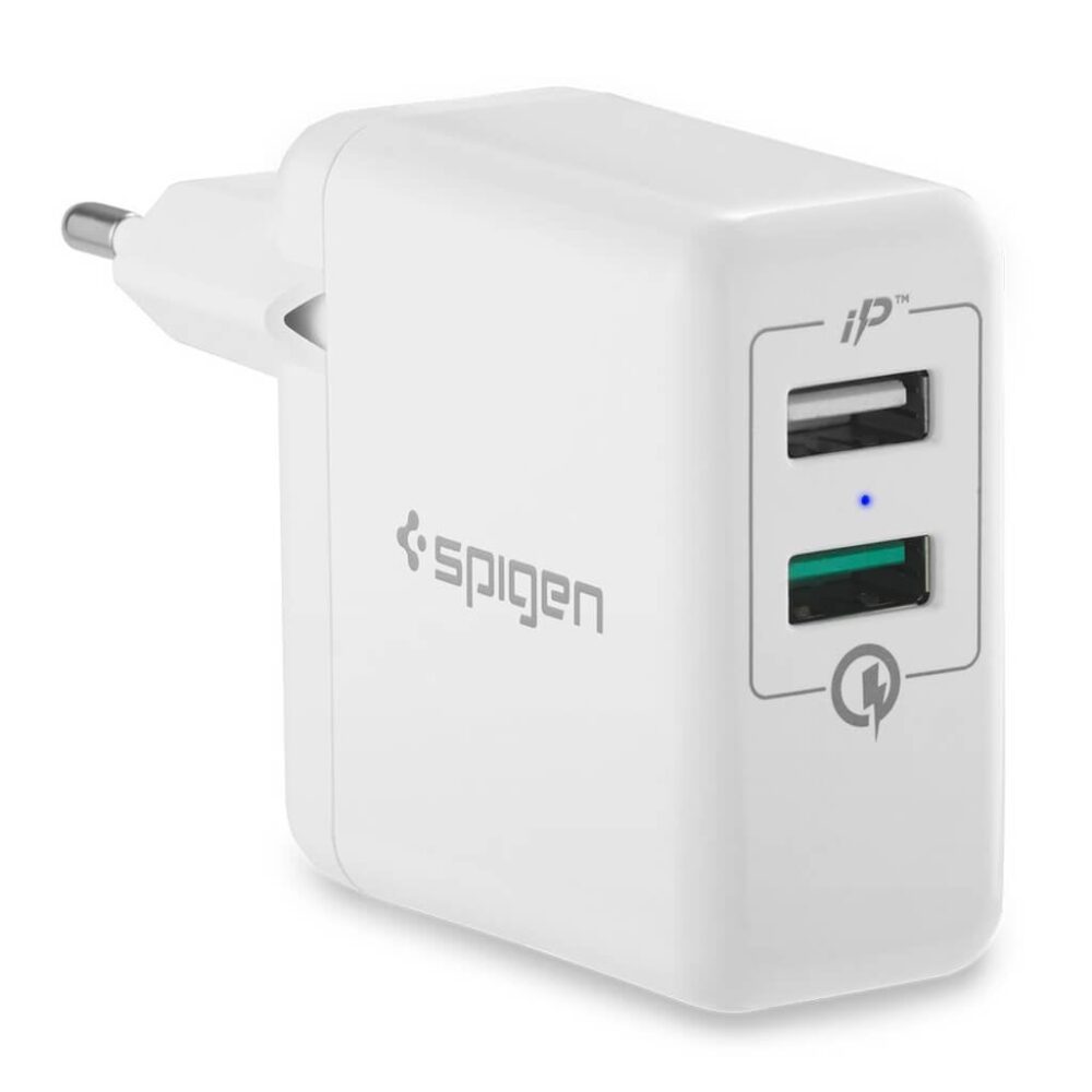 Spigen® Essential® F207 Quick Charge 3.0 Qualcomm® 000AD21390 Wall Charger