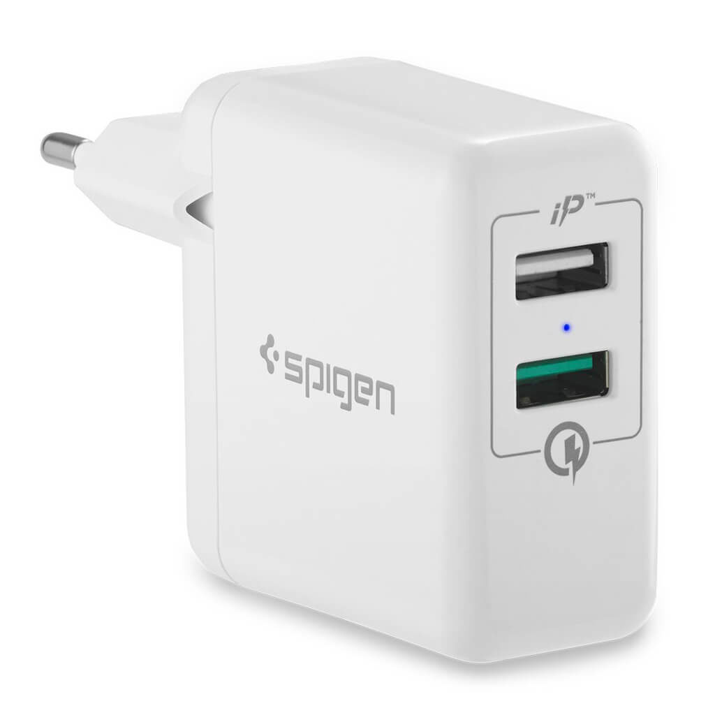 Spigen® F207 Essential™ Quick Charge 3.0 Qualcomm 000AD21390 Wall Charger