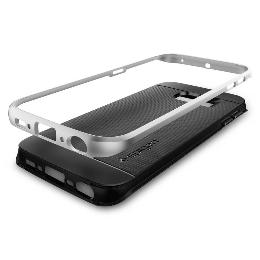 Spigen® Neo Hybrid™ SGP11420 Samsung Galaxy S6 Edge Case - Satin Silver