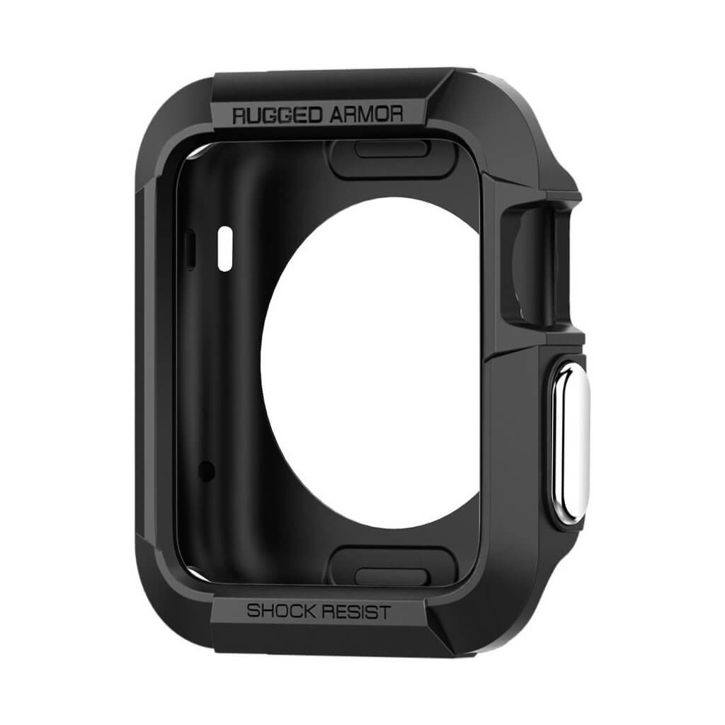 Spigen® Rugged Armor™ SGP11485 Apple Watch Series 2 / Series 1 (38mm) Case - Black