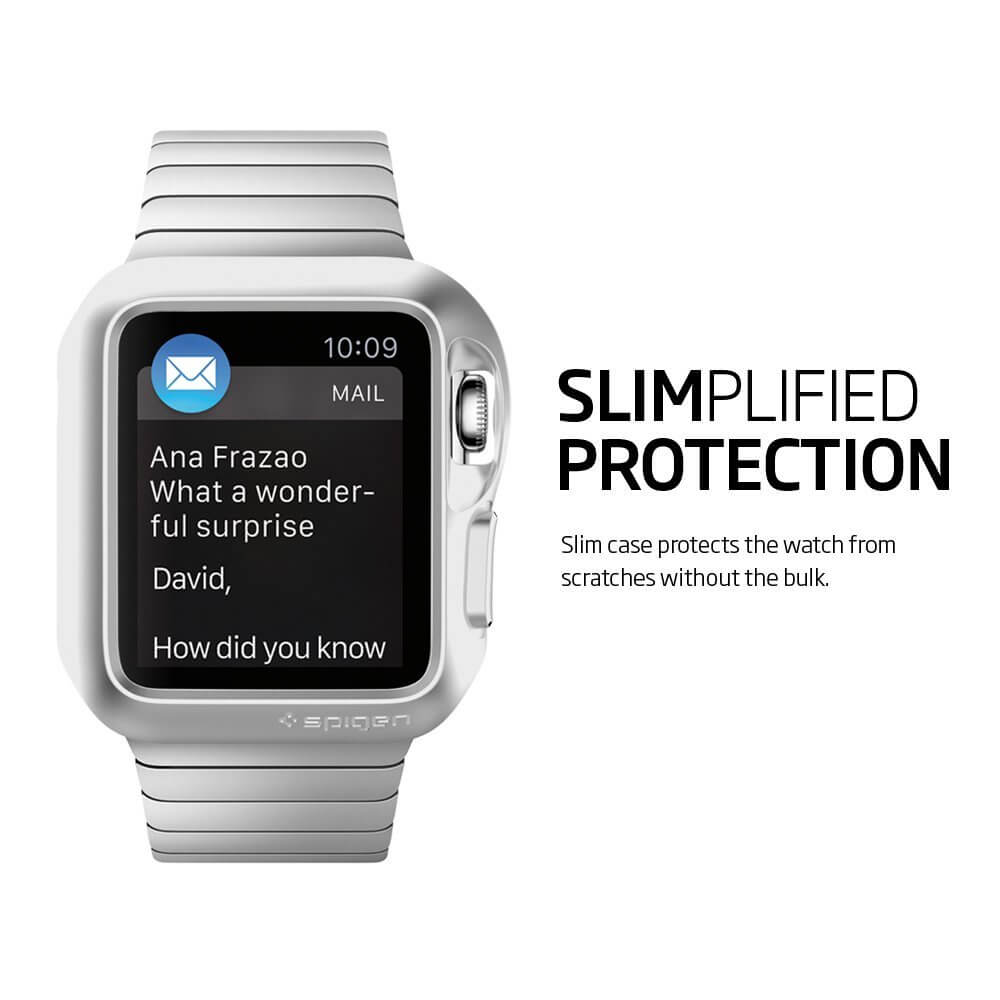 Spigen® Slim Armor™ SGP11505 Apple Watch Series 1 (42mm) Case - Silver