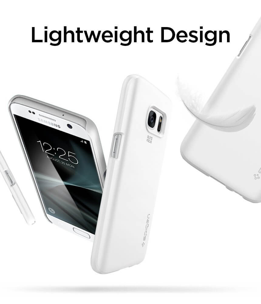 Spigen® Thin Fit™ 555CS20004 Samsung Galaxy S7 Case - Shimmery White