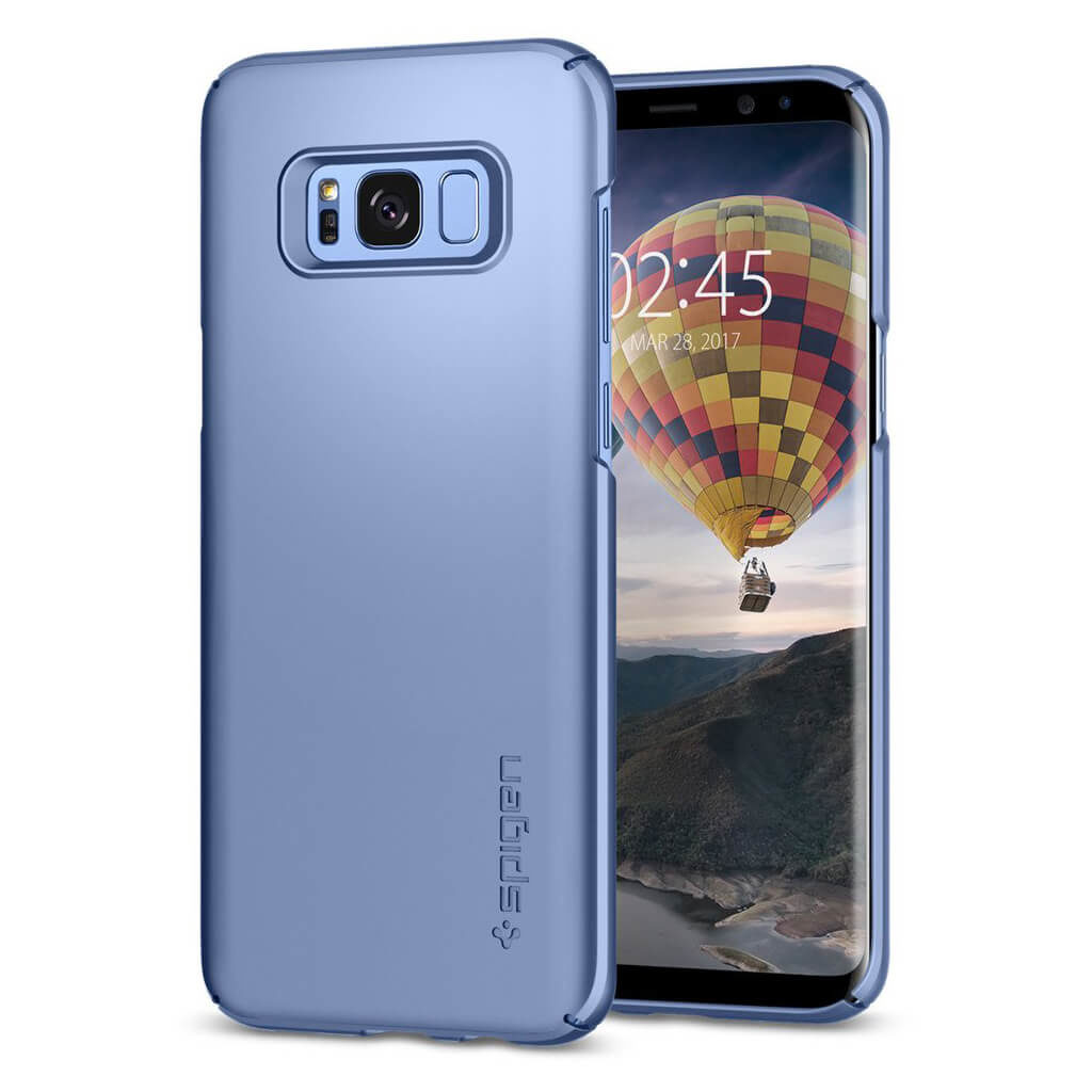 Spigen® Thin Fit™ 571CS21677 Samsung Galaxy S8+ Plus Case - Blue Coral