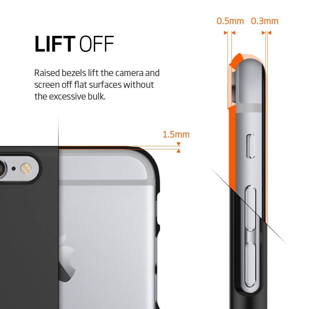 Spigen® Thin Fit™ SGP11638 iPhone 6s Plus/6 Plus Case - Black