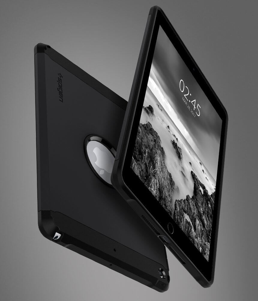 Spigen® Tough Armor™ 053CS21820 iPad 9.7" Case - Black