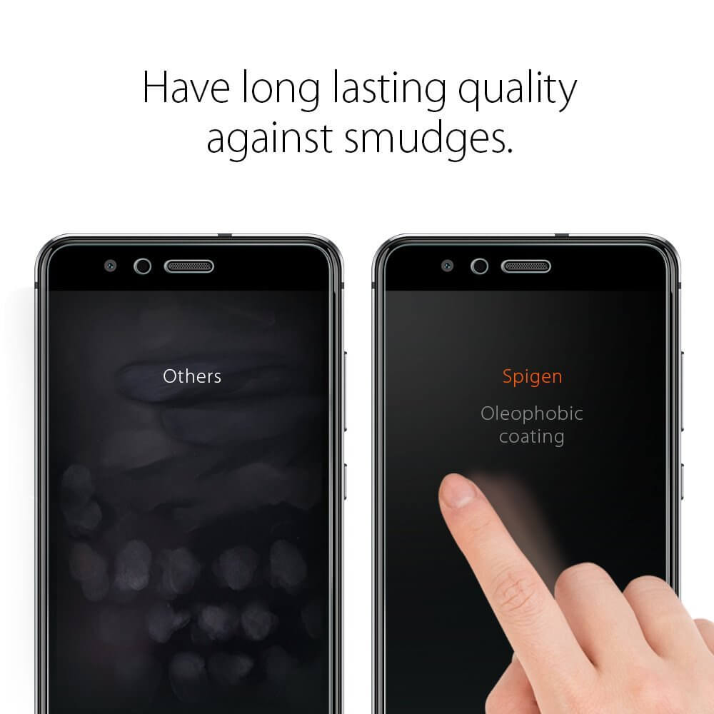 Spigen® GLAS.tR SLIM™ Huawei P10 Lite Premium Tempered Glass Screen Protector