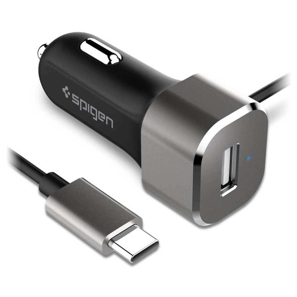 Spigen® F25QC Essential™ SGP11839 USB 5.4A Type C Car Charger
