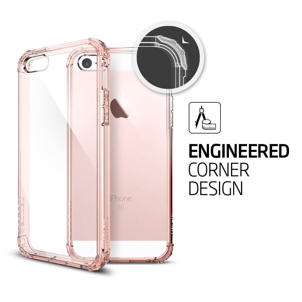 Spigen® Crystal Shell™ 041CS20178 iPhone SE/5s/5 Case - Rose Crystal