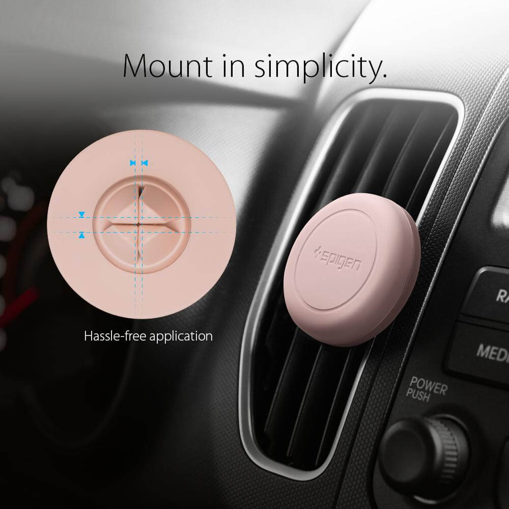 Spigen® Kuel™ A200 000CG21804 Magnetic Air Vent Car Mount - Pink