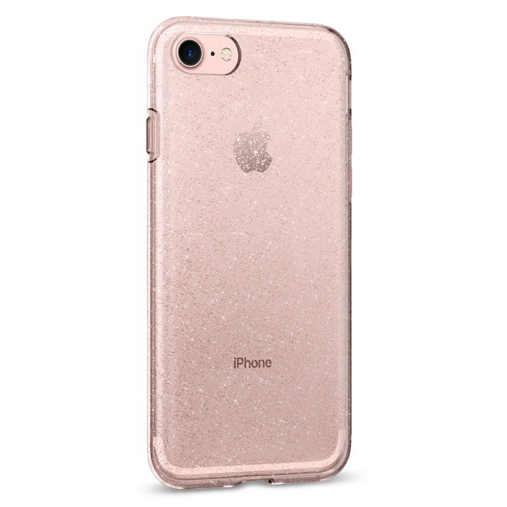 Spigen® Liquid Crystal™ Glitter 042CS21419 iPhone SE (2022 / 2020) / 8 / 7 Case - Rose Quartz