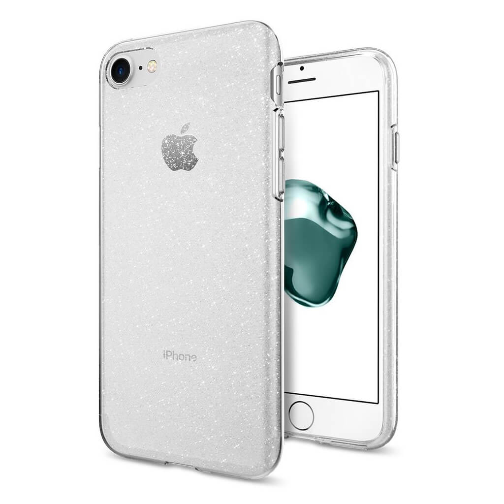 Spigen® Liquid Crystal™ Glitter 042CS21760 iPhone SE (2022 / 2020) / 8 / 7 Case - Crystal Quartz